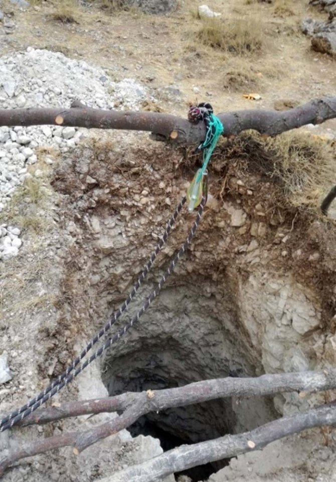 Malatya'nın Doğanşehir ilçesinde Kaçak kazı yapanlara suçüstü