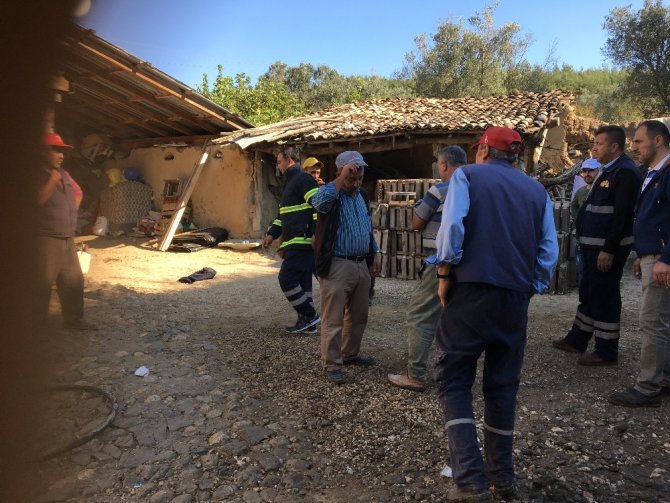 Bilecik'in Osmaneli ilçesinde ev yangını