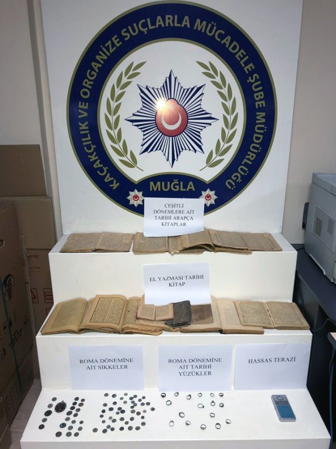 Muğla’da tarihi eser operasyonu, M.A. isimli şahıs göz altına alındı