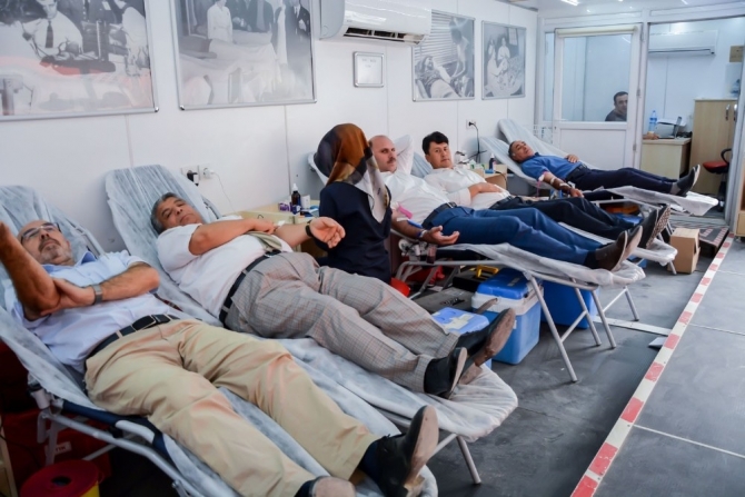 Ceylanpınar Belediye’sinden kan bağışına destek