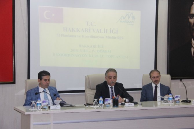 Hakkari’de 2018 Yılı 4. Dönem ‘İl Koordinasyon Kurulu’ toplantısı