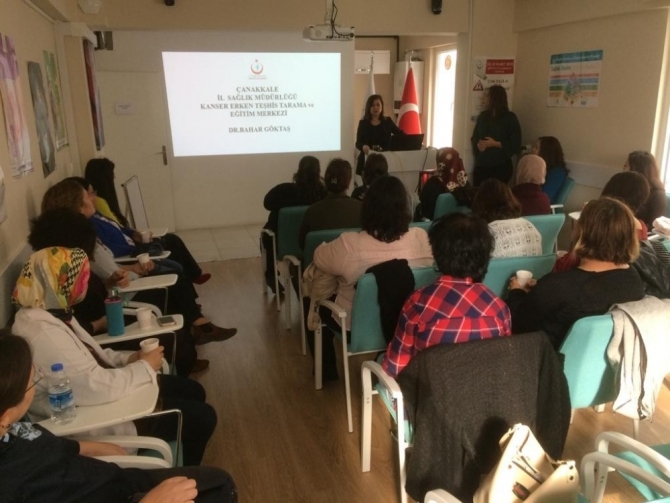 Çanakkale’de kanser tarama eğitimleri veriliyor
