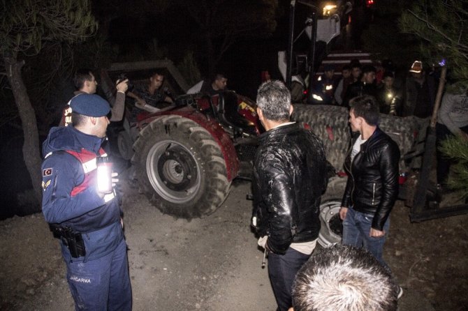 Balıkesir'in Edremit ilçesindeTraktör uçuruma yuvarlandı: 1 ölü