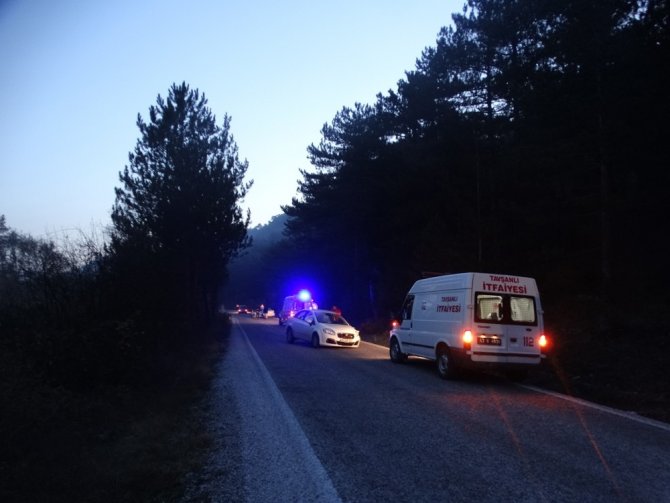 Kütahya'nın Domaniç ilçesinde 2 otomobilin çarpışması sonucu trafik kazası: 2 Yaralı