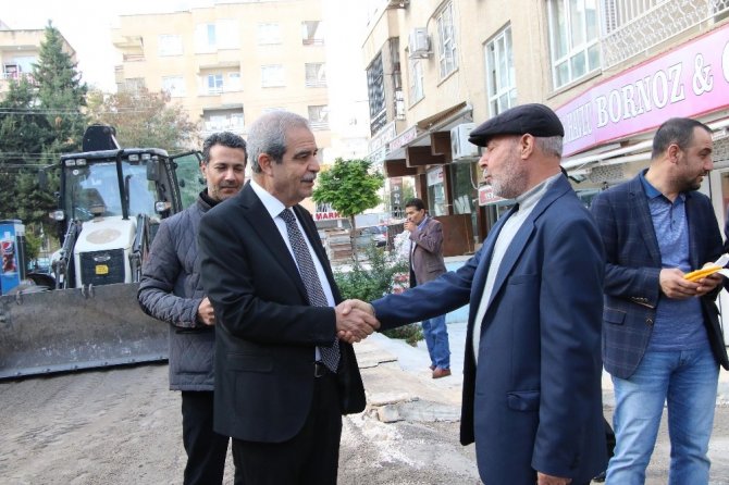 Haliliye Belediye Başkanı Fevzi Demirkol, çalışmaları yerinde inceledi