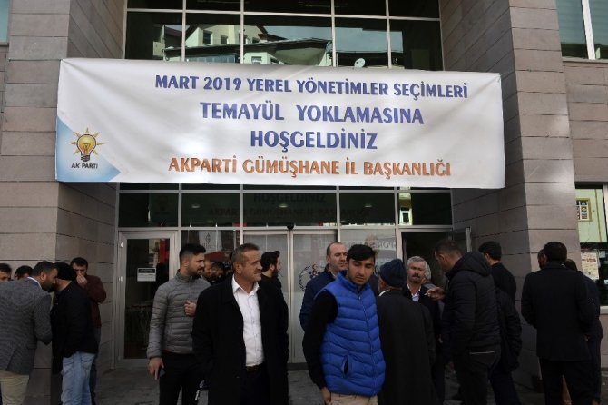 AK Parti Gümüşhane teşkilatında temayül yoklaması yapıldı