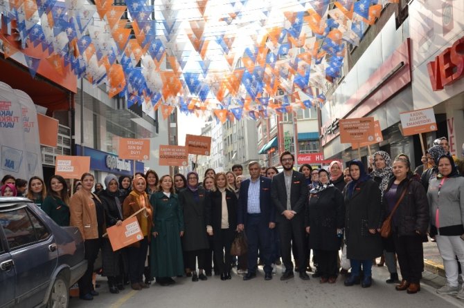 AK Parti Balıkesir Kadınlar Kolu, kadına şiddete karşı yürüdü