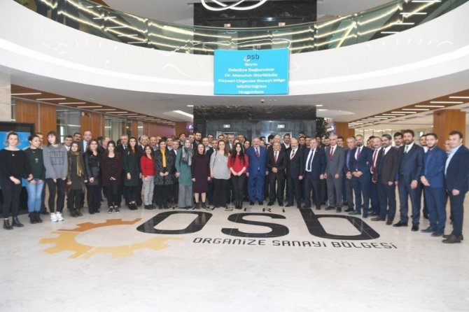 Başkan Dr. Memduh Büyükkılıç, Kayseri OSB yönetimi ve personeli tarafından karşılandı