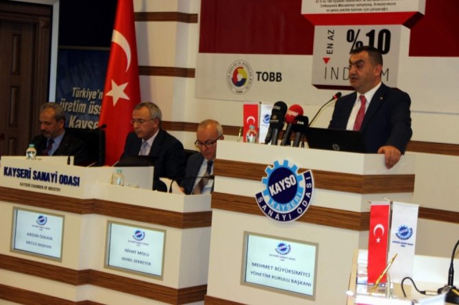 Kayseri Sanayi Odası KAYSO Kasım Ayı Meclis Toplantısı yapıldı