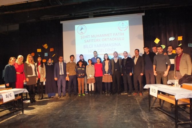 Muş'un Malazgirt ilçesinde öğrenciler arası bilgi yarışması