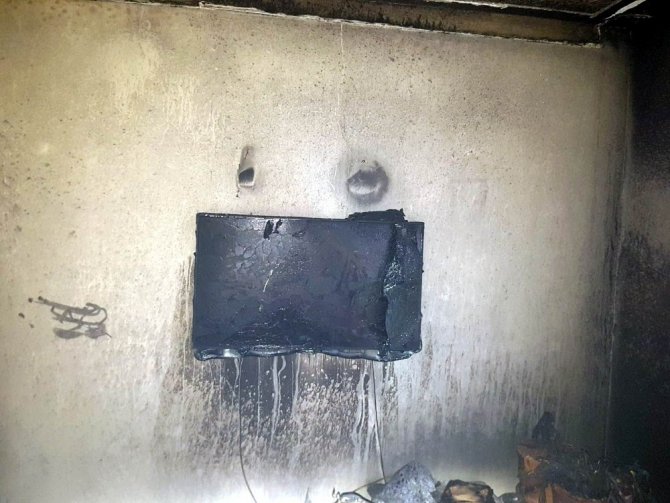 Kilis’te ikamet yangını " elektrik kablosu nedeniyle çıkan yangında büyük hasar"