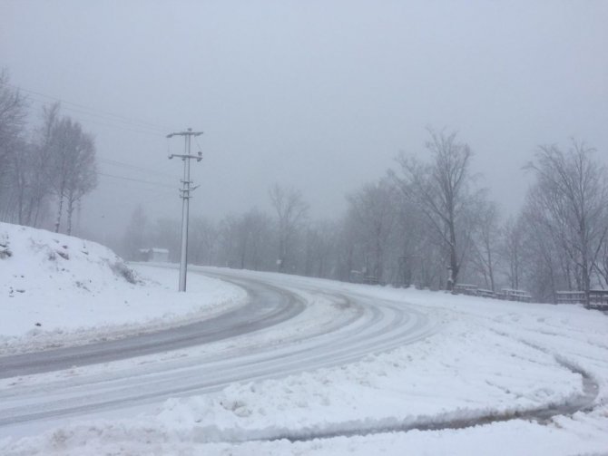 Kocaeli’nin yüksek kesimleri beyaza büründü! Büyükşehir trafiğin aksamasını engelledi!