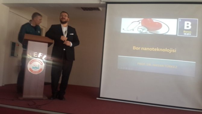 Prof. Dr. Türkez, Öğrencilere Bor Nanoteknolojisini Anlattı