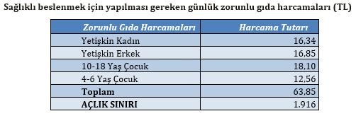 Birleşik Metal İş Sendikası Sınıf Araştırmaları Merkezi: Yoksulluk sınırı bir yılda 1,215 lira yükseldi