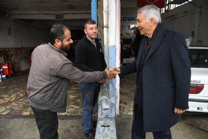 Isparta Belediye Başkanı Yusuf Ziya Günaydın’dan esnaf ziyaretleri