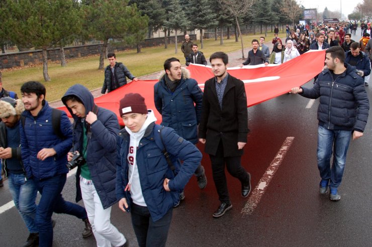 ÜLKÜ Ocakları Kayseri İl Başkanlığı Sarıkamış şehitleri için yürüdü