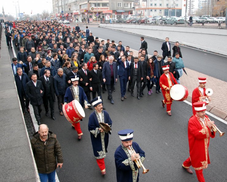 ÜLKÜ Ocakları Kayseri İl Başkanlığı Sarıkamış şehitleri için yürüdü