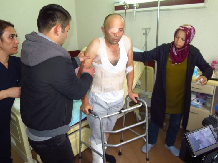 Kuzey Marmara Otoyolu'ndaki iş kazası 30 ton ağırlığındaki beton blokun altından sağ kurtuldu