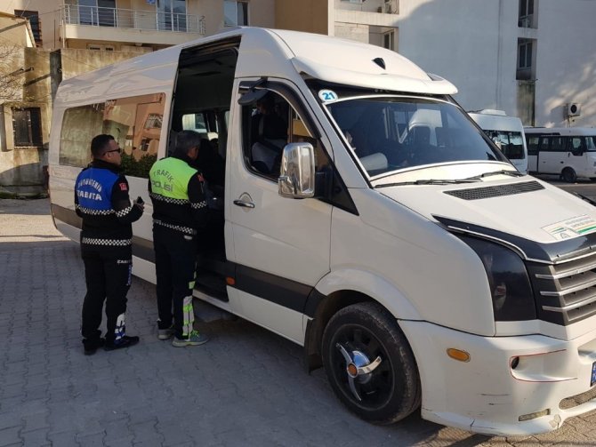 Muğla'nın Milas ilçesinde okul servisleri mercek altında