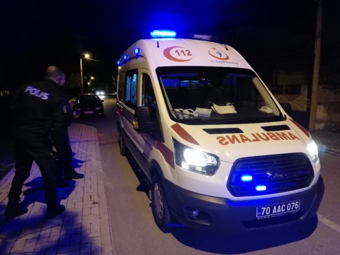 Karaman'da iki kişi arasında çıkan kavgada 1kişi kasığından bıçaklanarak yaralandı