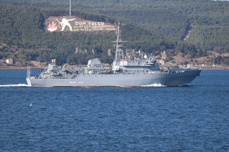 Rus savaş gemisi "Ivan Khursk', Marmara Denizi'ne doğru yol aldı