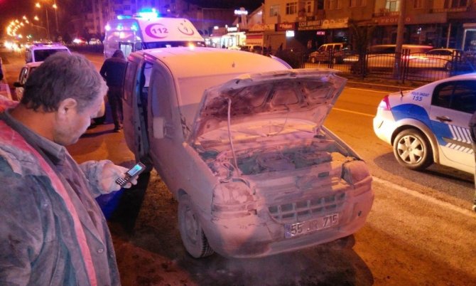 Samsun'un 19 Mayıs ilçesinde Akaryakıt istasyonunda faciadan dönüldü