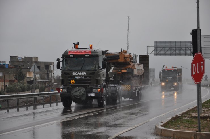 Suriye sınırına tank sevkiyatı "tankların bulunduğu konvoy Gaziantep'in islahiye ilçesine ulaştı"