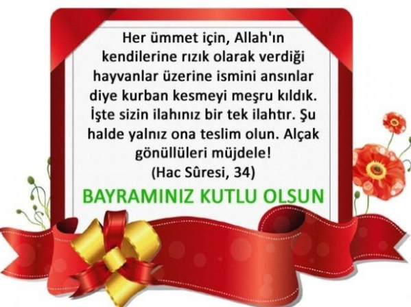 Kurban Bayramı mesajları 2022 | Resimli, güzel ,kısa, uzun Kurban Bayramı tebrik, kutlama mesajları