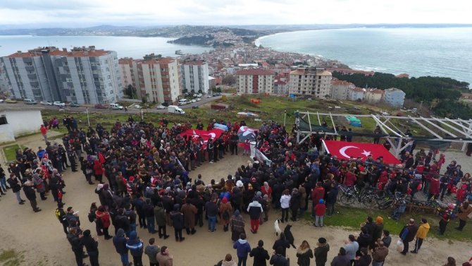 90 bin Mehmetçik, Sinop'ta düzenlenen yürüyüşle anıldı.