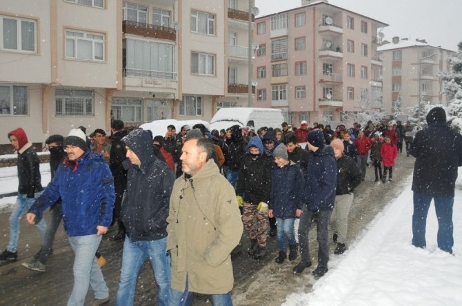 "Gençlik Şühedanın İzinde" Akşehir Sarıkamış şehitlerini andı