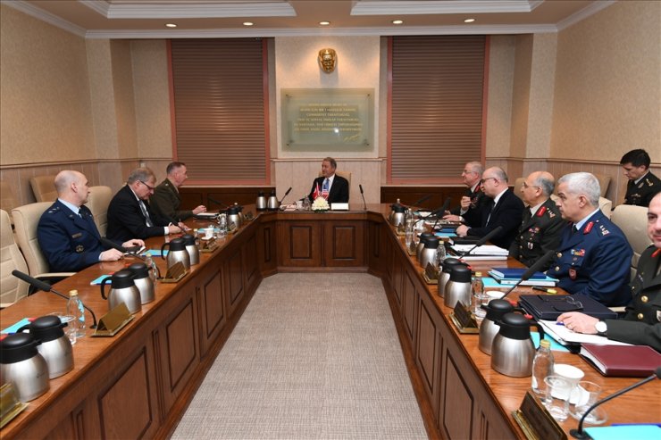 Milli Savunma Bakanı Akar, ABD Genelkurmay Başkanı Joseph Dunford'u kabul etti