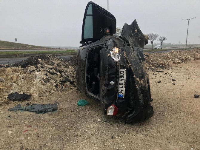 Batman’da takla atan araçta bulunan 3 kişi yaralandı