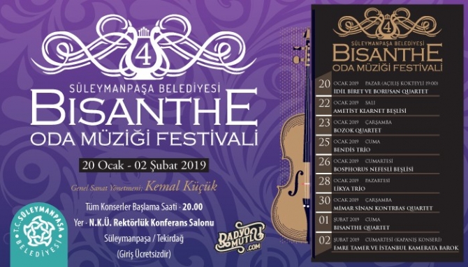 Bisanthe 4. Oda Müziği Festivali başlıyor