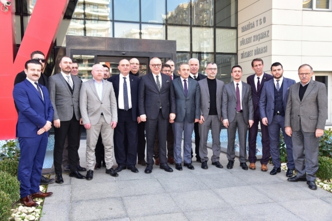 Başkan Ergün’den ilk ziyaret MTSO’ya