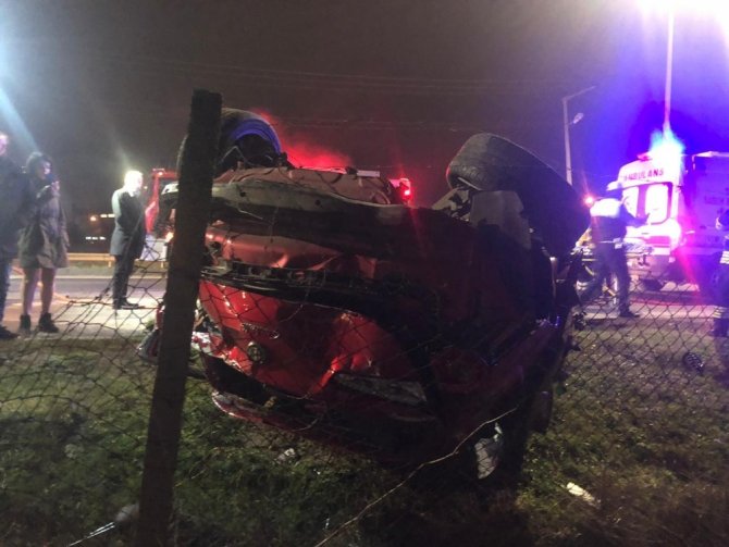 Tekirdağ'ın Çerkezköy İlçesinde trafik kazası: 3 yaralı