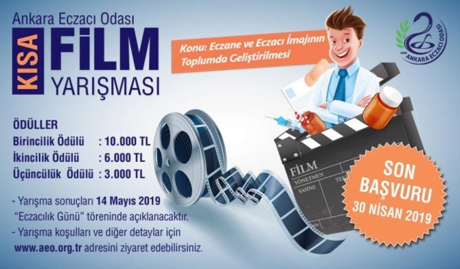 ’Eczane ve Eczacı İmajının Toplumda Geliştirilmesi’ konulu kısa film yarışmasına başvurular başladı