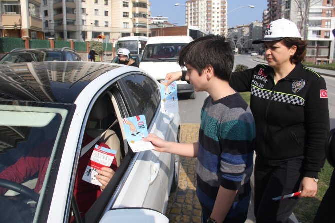 Samsun'da ortaokul öğrencilerinden, Öncelik Hayatın, Öncelik Yayanın etkinliği
