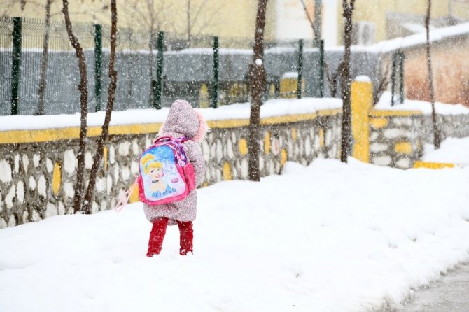 Van'ın Çatak ilçesinde etkili olan olumsuz hava şartları nedeniyle okullar tatil edildi.