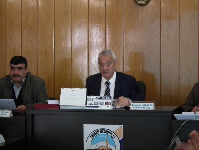 Zekeriya Karayol Başkanlığında Mart Ayı İncesu Belediyesi Meclis Toplantısı Yapıldı