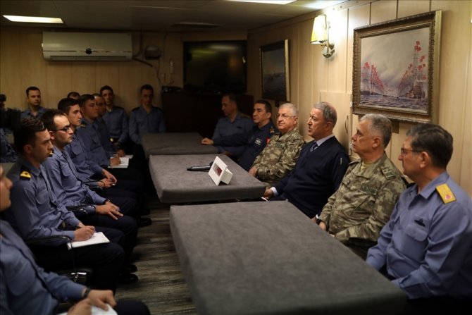 Bakan Akar: "Bizim amacımız, Ege’de, Doğu Akdeniz’de, Kıbrıs’ta aynıdır"