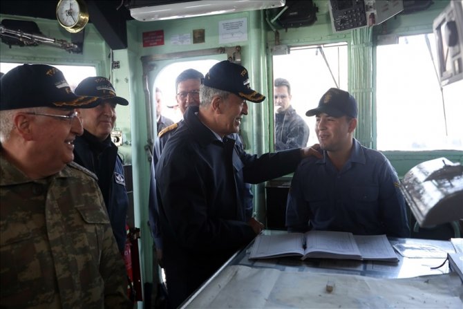 Bakan Akar: "Bizim amacımız, Ege’de, Doğu Akdeniz’de, Kıbrıs’ta aynıdır"