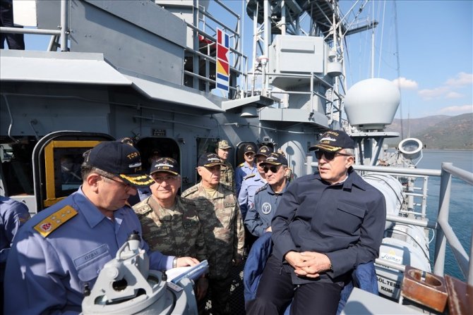 Bakan Akar: "Bizim amacımız, Ege’de, Doğu Akdeniz’de, Kıbrıs’ta aynıdır"