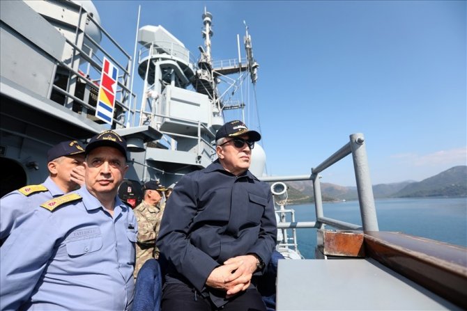 Bakan Akar: "Bizim amacımız, Ege’de, Doğu Akdeniz’de, Kıbrıs’ta aynıdır"