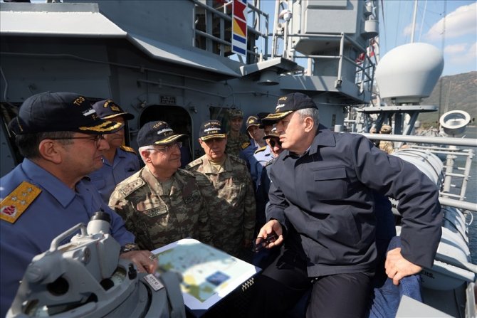 Bakan Akar: "Bizim amacımız, Ege’de, Doğu Akdeniz’de, Kıbrıs’ta aynıdır"