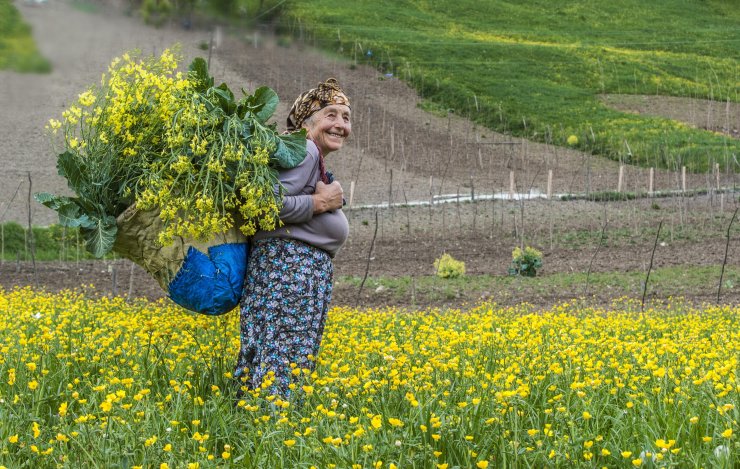 Karadenizli kadınlar, her mevsim çalışkan ve güçlü