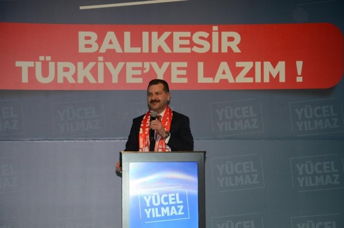 Cumhur İttifakı Balıkesir Büyükşehir Belediye Başkan Adayı Yücel Yılmaz projelerini açıkladı
