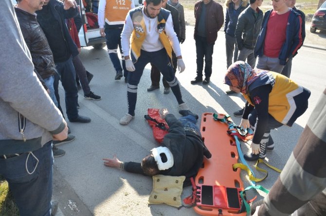 Kahramanmaraş'ın Elbistan ilçesinde Otomobilin çarptığı bisikletli yaralandı