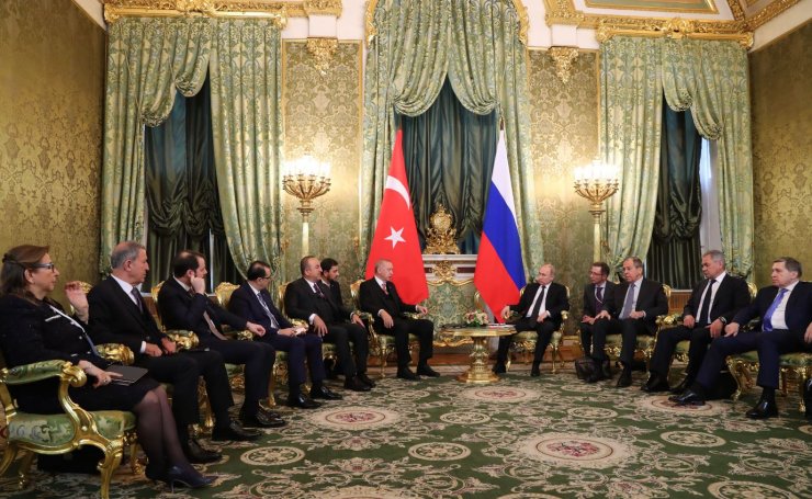 Cumhurbaşkanı Erdoğan, Putin ile bir araya geldi