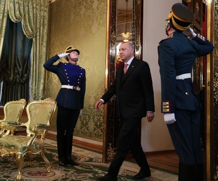 Cumhurbaşkanı Erdoğan, Putin ile bir araya geldi