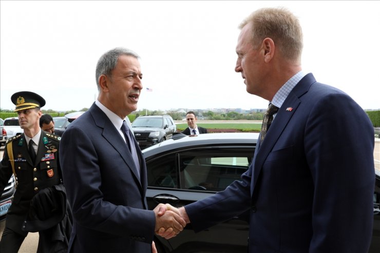 Bakan Akar, Shanahan ile Suriye'deki son dönem gelişmeler hakkında görüştü